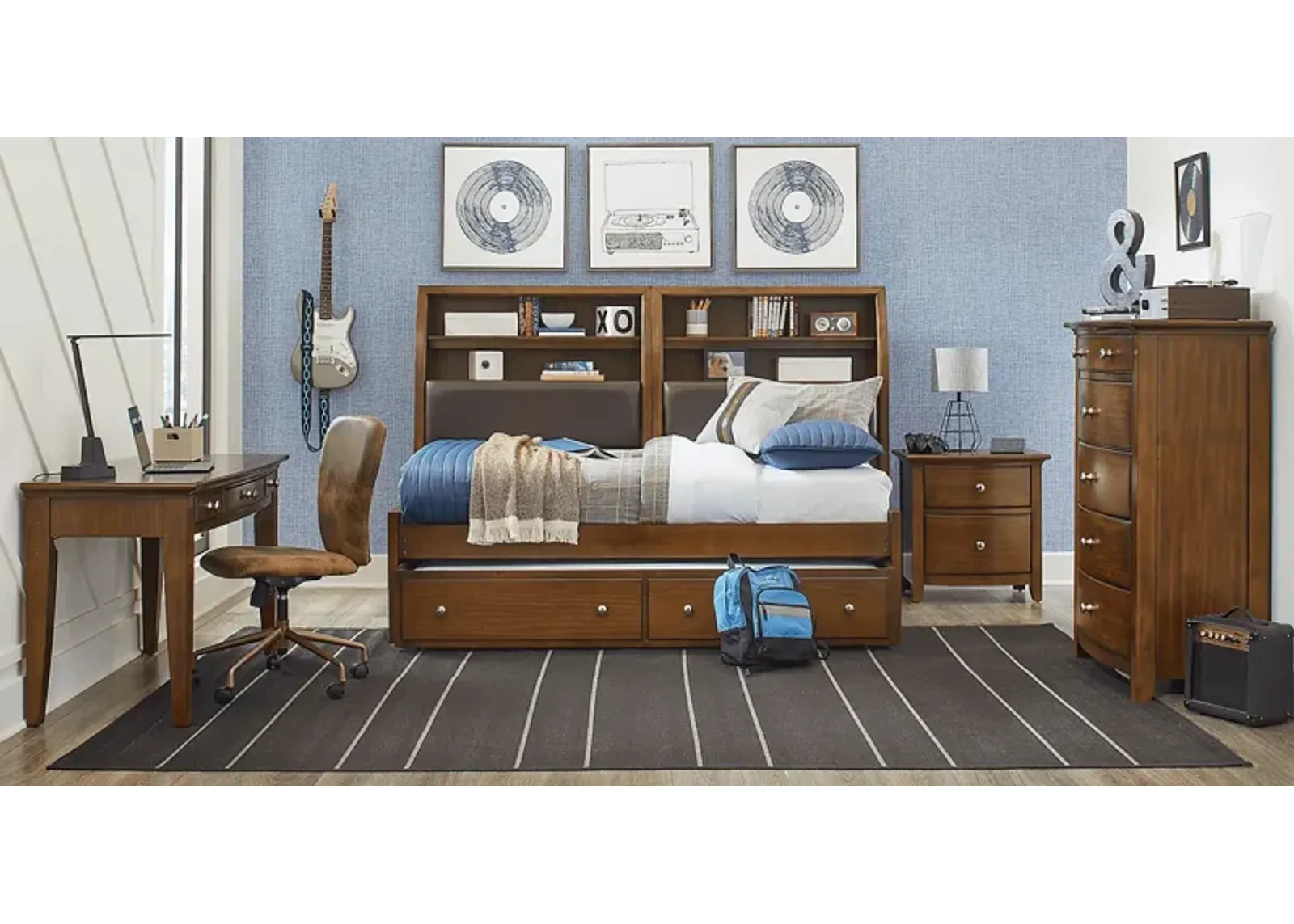 Kids Santa Cruz Brown Cherry Desk