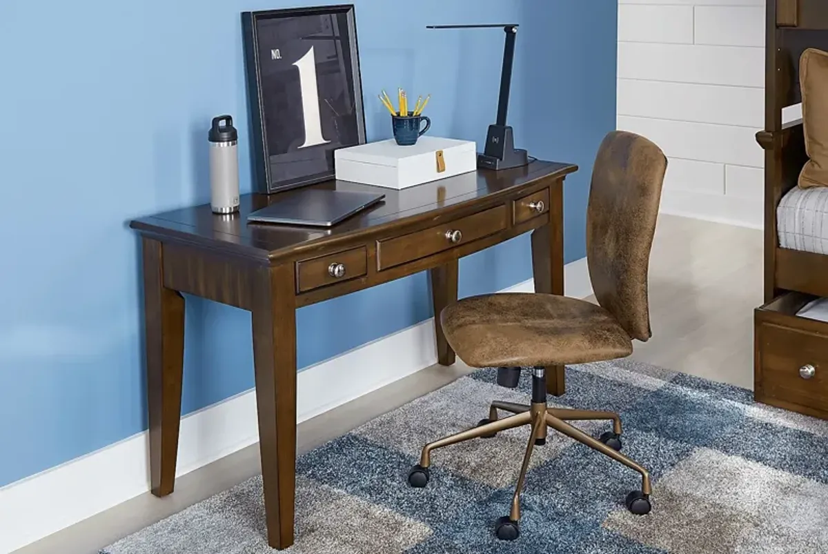 Kids Santa Cruz Brown Cherry Desk