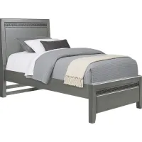 Kids Star Wars Carbonite Gray 3 Pc Twin Panel Bed