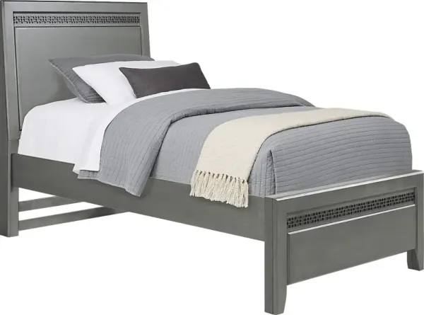 Kids Star Wars Carbonite Gray Twin Panel Bed