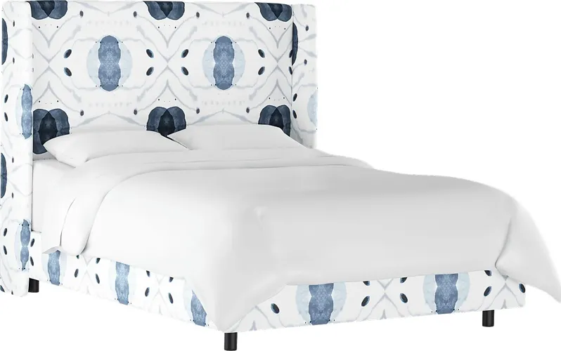 Kids Vashti Blue Full Upholstered Bed