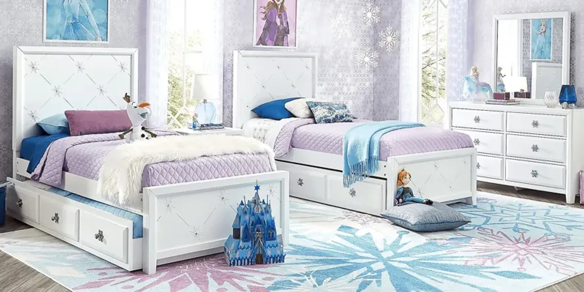 Disney Frozen Ice Blue 8 Pc Twin Panel Bedroom