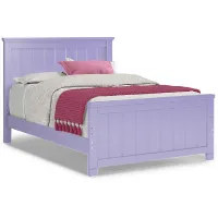 Kids Cottage Colors Lavender 3 Pc Full Panel Bed