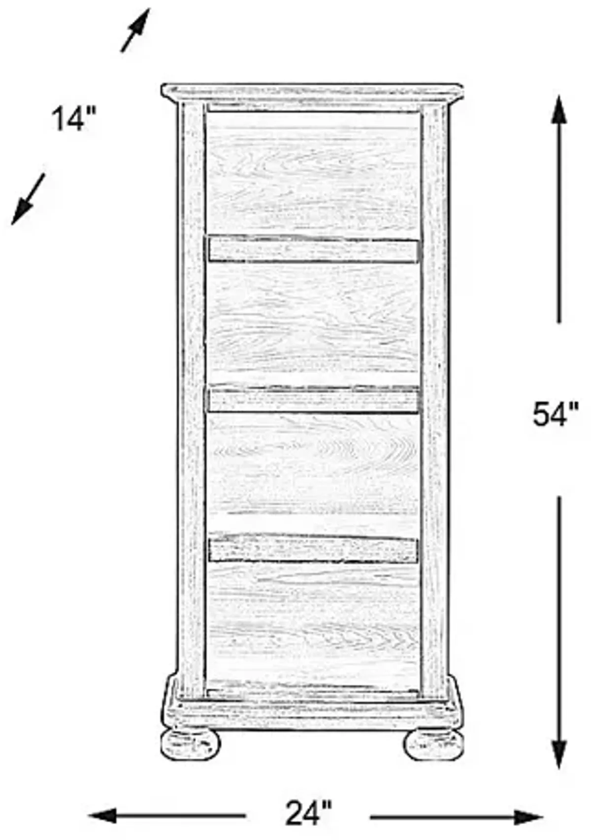 Kids Woodland Adventures Classic Gray Bookcase