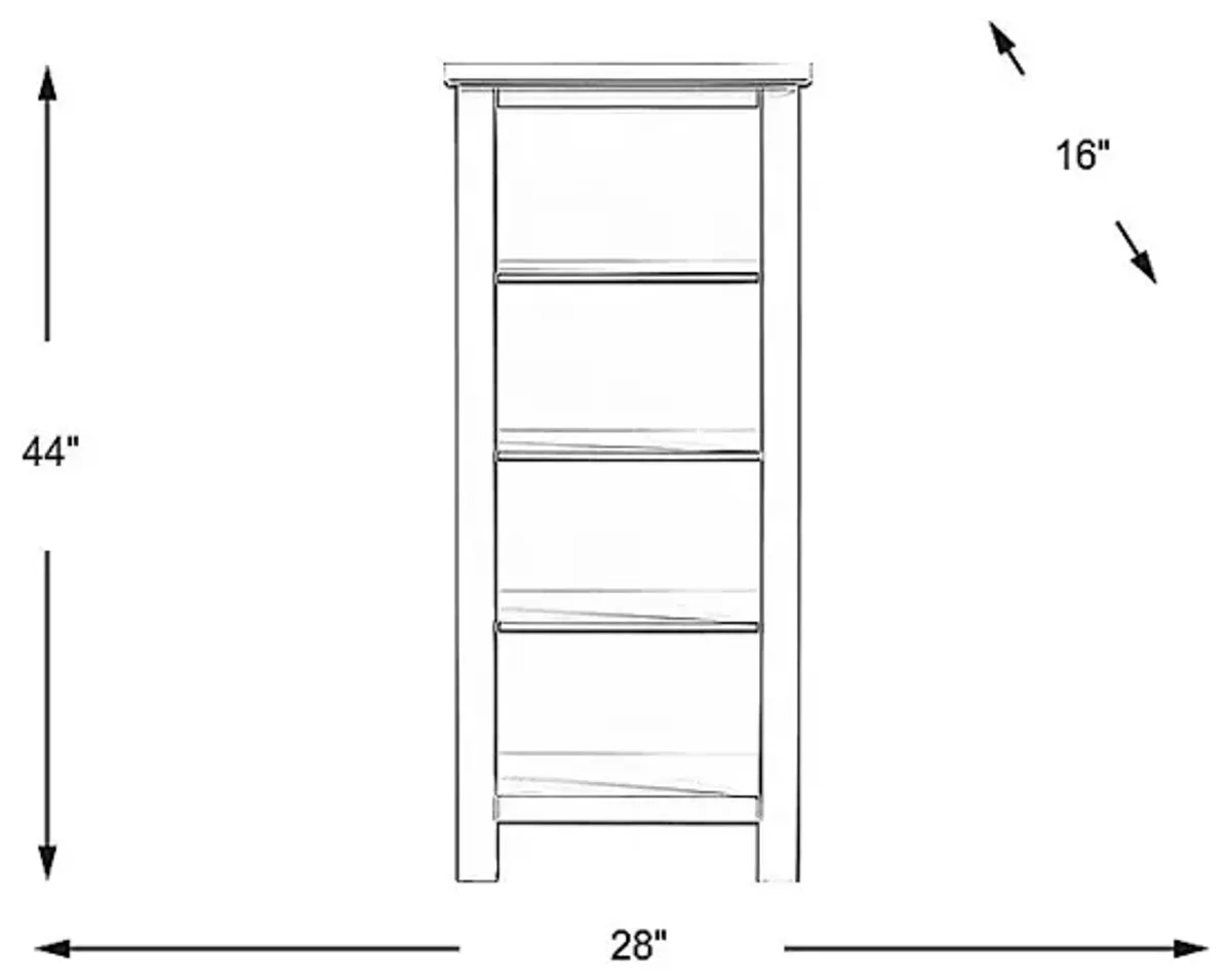 Kids Starry Dreams Gray Bookcase