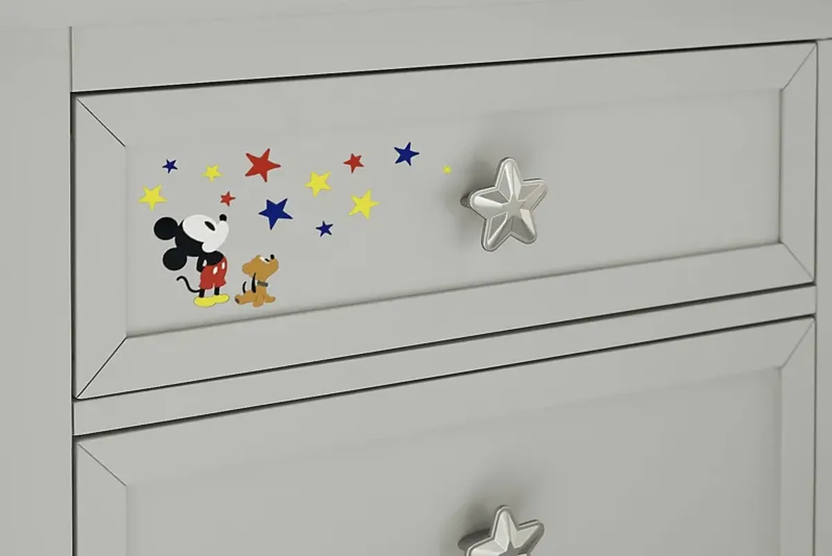 Starry Dreams with Mickey Mouse Gray Nightstand