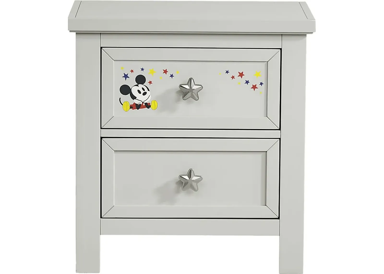 Starry Dreams with Mickey Mouse Gray Nightstand