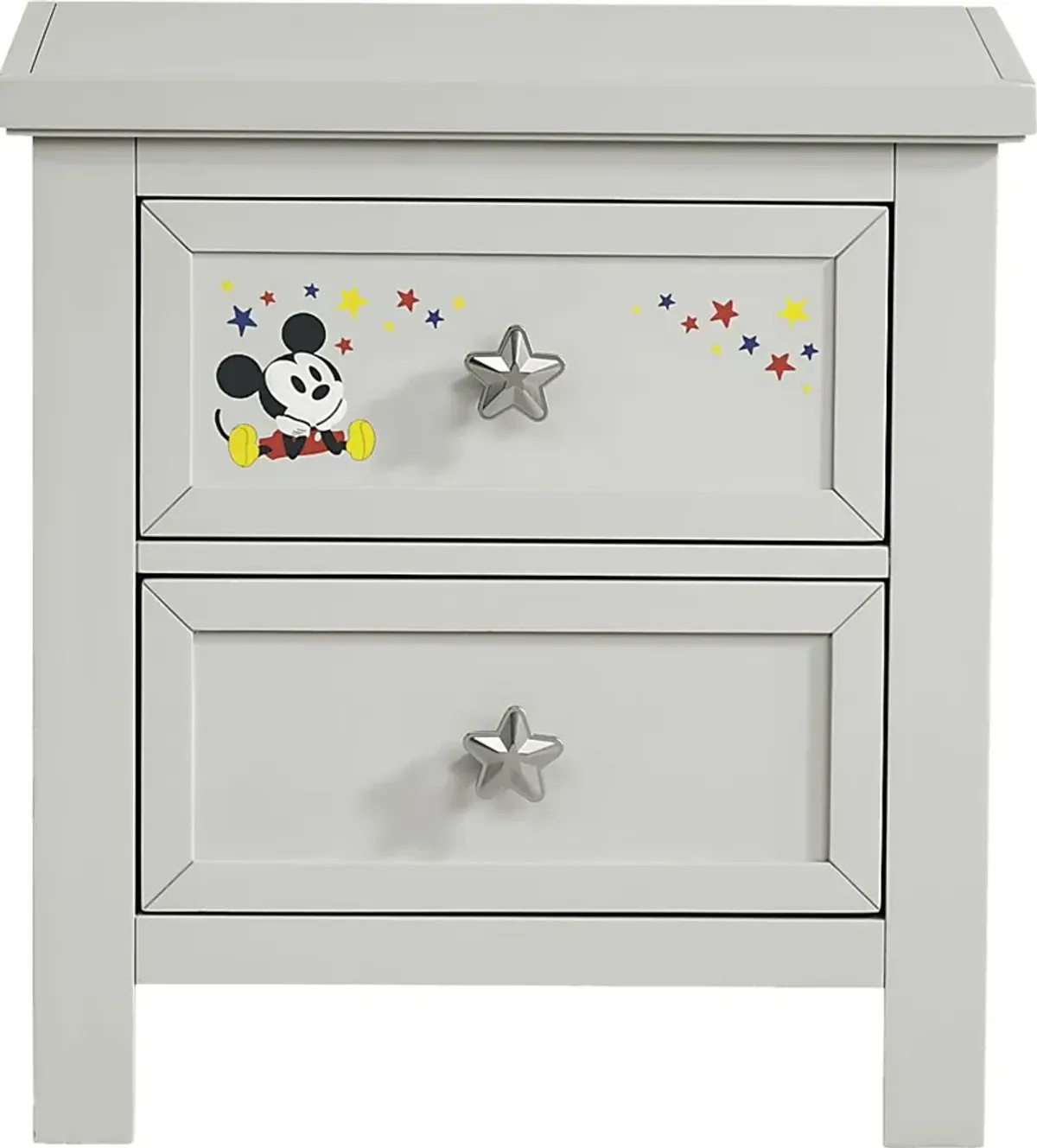 Starry Dreams with Mickey Mouse Gray Nightstand