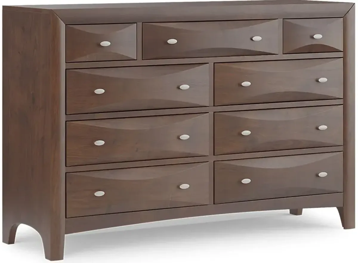 Kids Ivy League 2.0 Walnut 5 Pc Twin Bookcase Bedroom