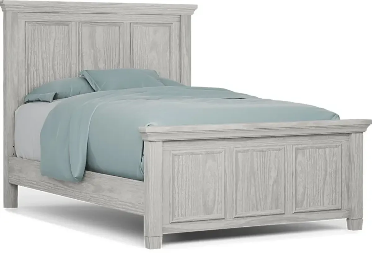 Kids Canyon Lake Ash Gray 5 Pc Full Panel Bedroom