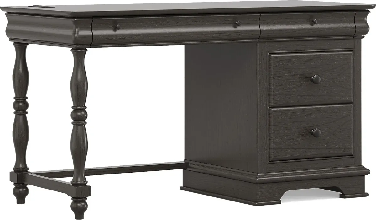 Kids Oberon Chocolate Pedestal Desk