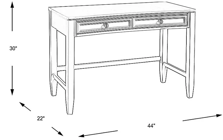 Kids Jaclyn Place Ivory Desk