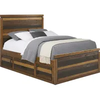 Kids Westover Hills Jr. Reclaimed Brown 3 Pc Full Panel Bed with Storage Side Rail