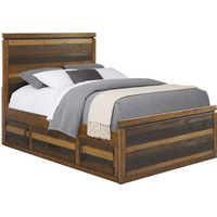 Kids Westover Hills Jr. Reclaimed Brown 3 Pc Full Panel Bed with Storage