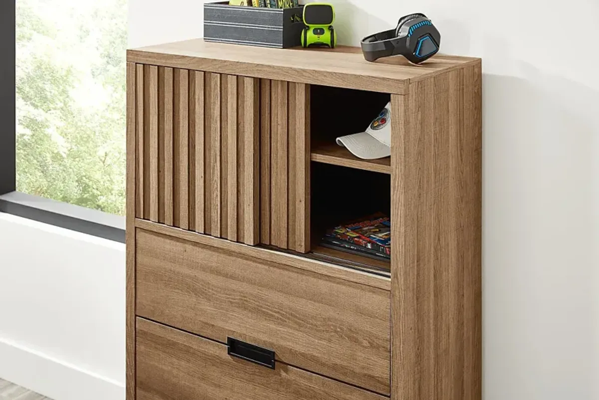 Kids Northridge Drive Caramel Twin Panel Bedroom