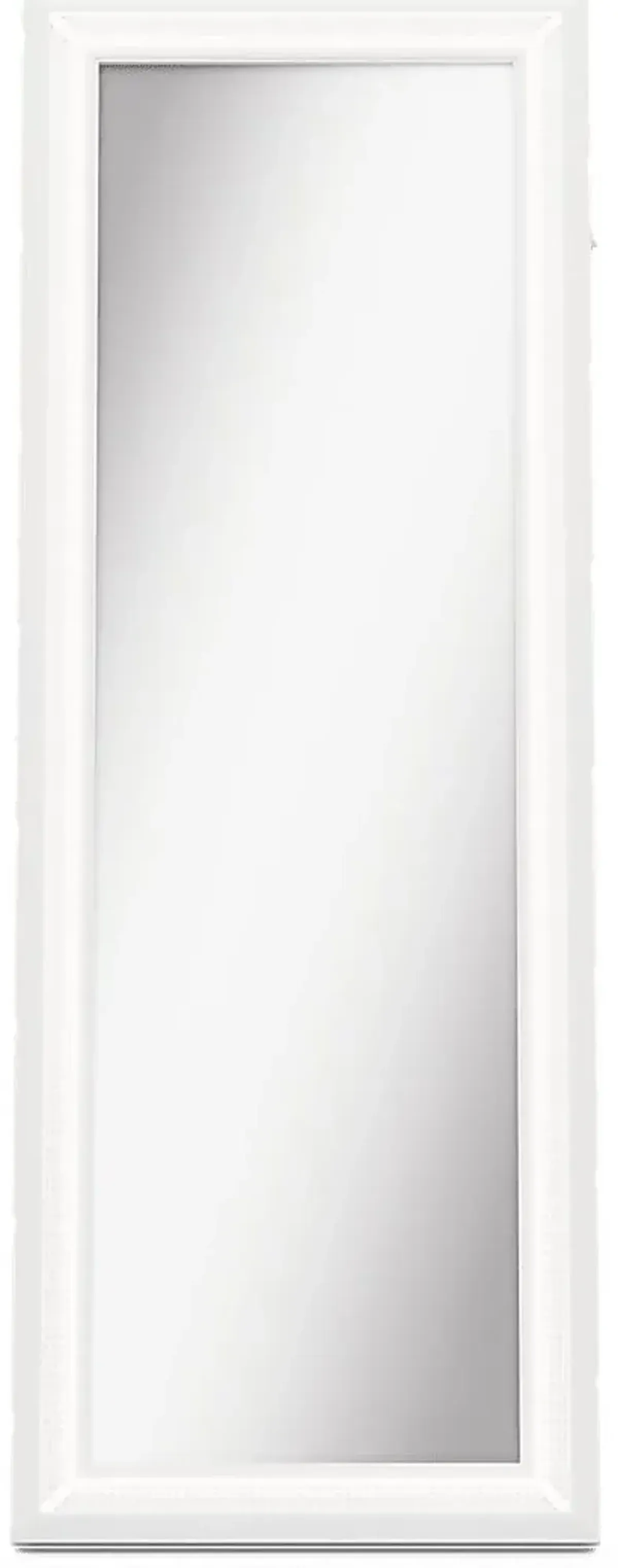 Kids Alyssa White Sparkle Floor Mirror