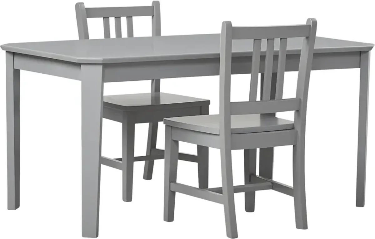 Kids Jo Jo Gray 3 Pc Table Set