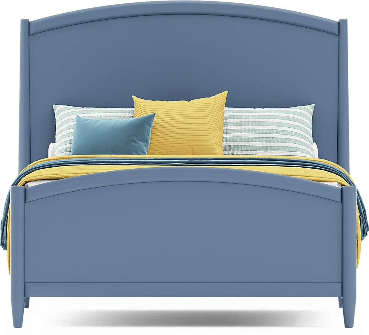 Kids Modern Colors Slate Blue Full Panel Bedroom