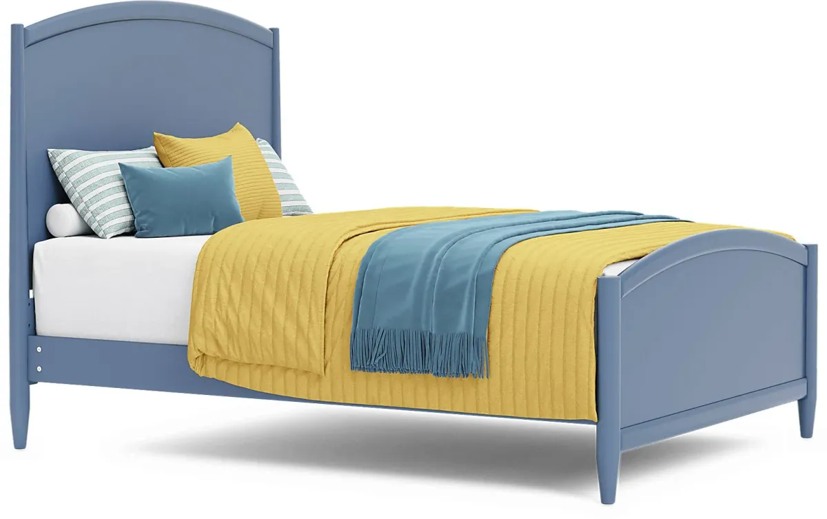 Kids Modern Colors Slate Blue Full Panel Bedroom
