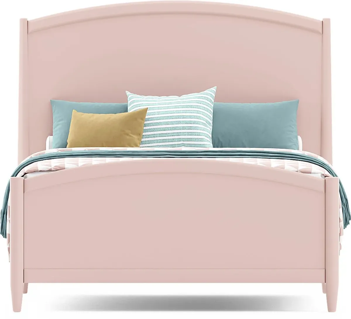 Kids Modern Colors Pink Full Panel Bedroom