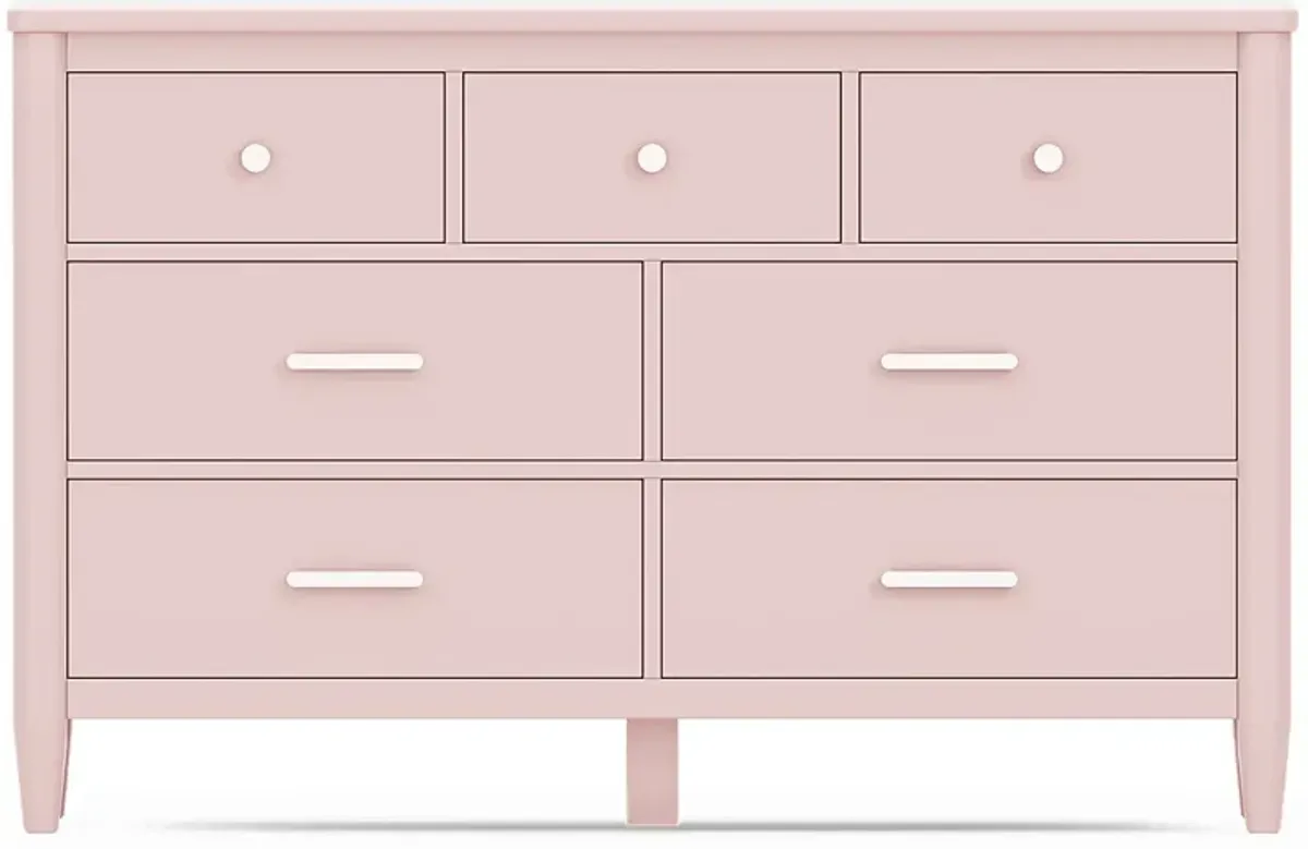 Kids Modern Colors Pink 5 Pc Full Panel Bedroom