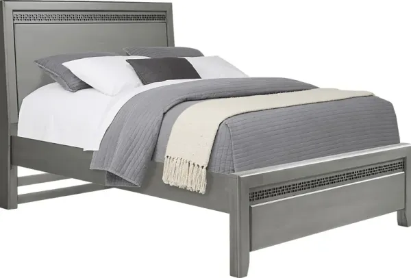 Kids Star Wars Carbonite Gray Full Panel Bed