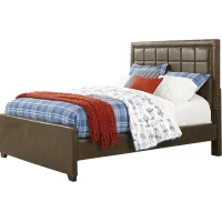 Kids Lugo Brown 3 Pc Full Upholstered Bed