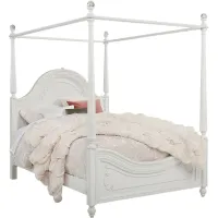 Disney Princess Dreamer White 4 Pc Twin Canopy Bed