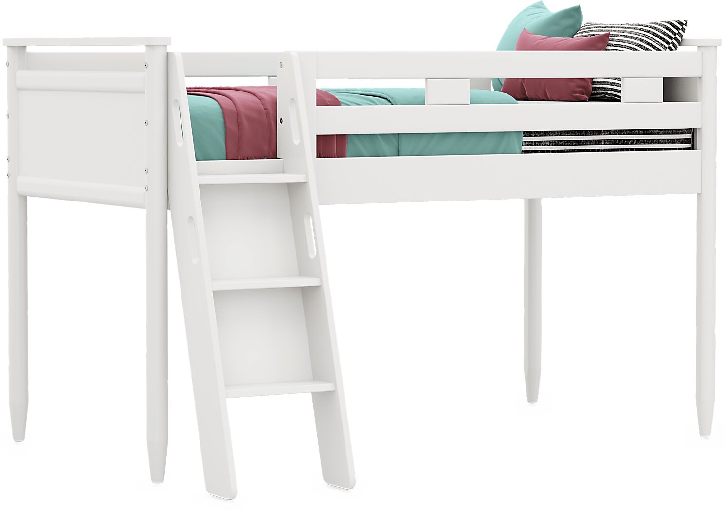 Kids Modern Colors White Twin Loft