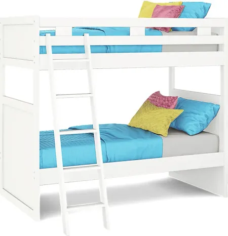 Ivy League 2.0 White Twin/Twin Bunk Bed