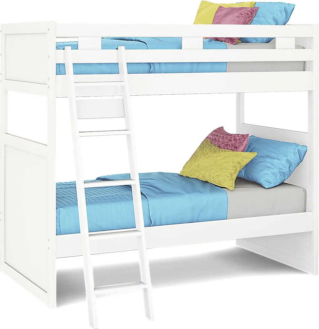 Ivy League 2.0 White Twin/Twin Bunk Bed