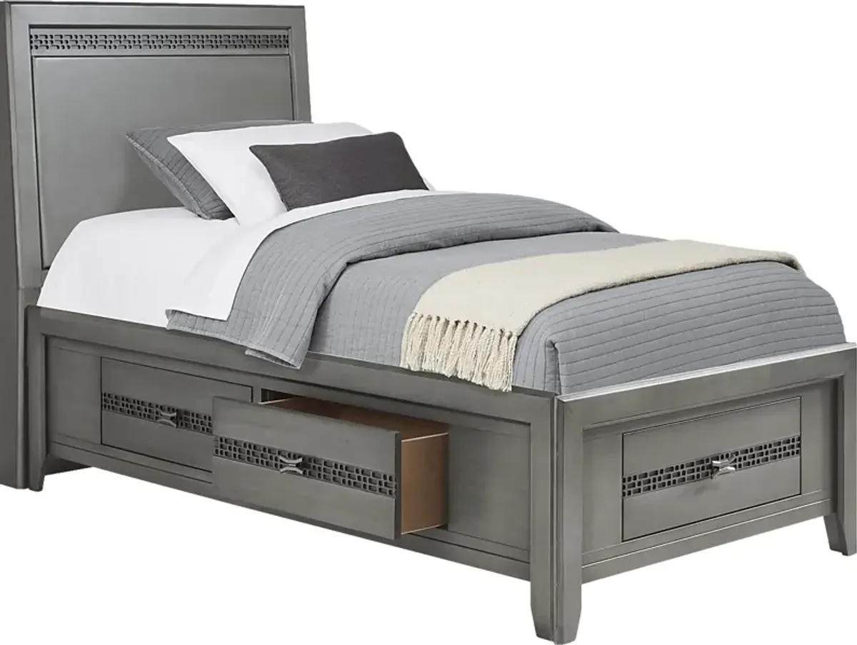 Kids Star Wars Carbonite Gray 3 Pc Twin Storage Bed