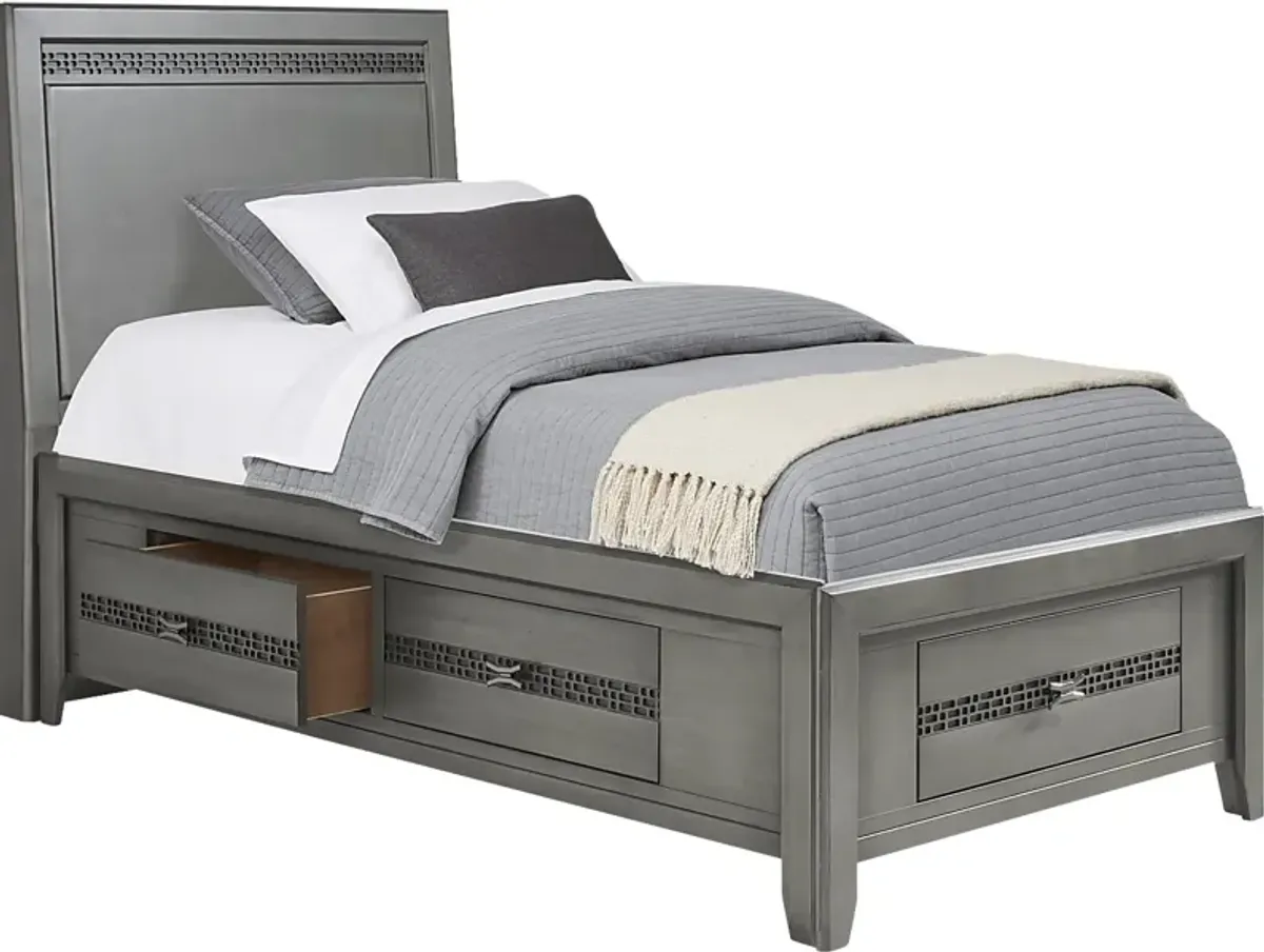 Kids Star Wars Carbonite Gray 3 Pc Twin Storage Bed