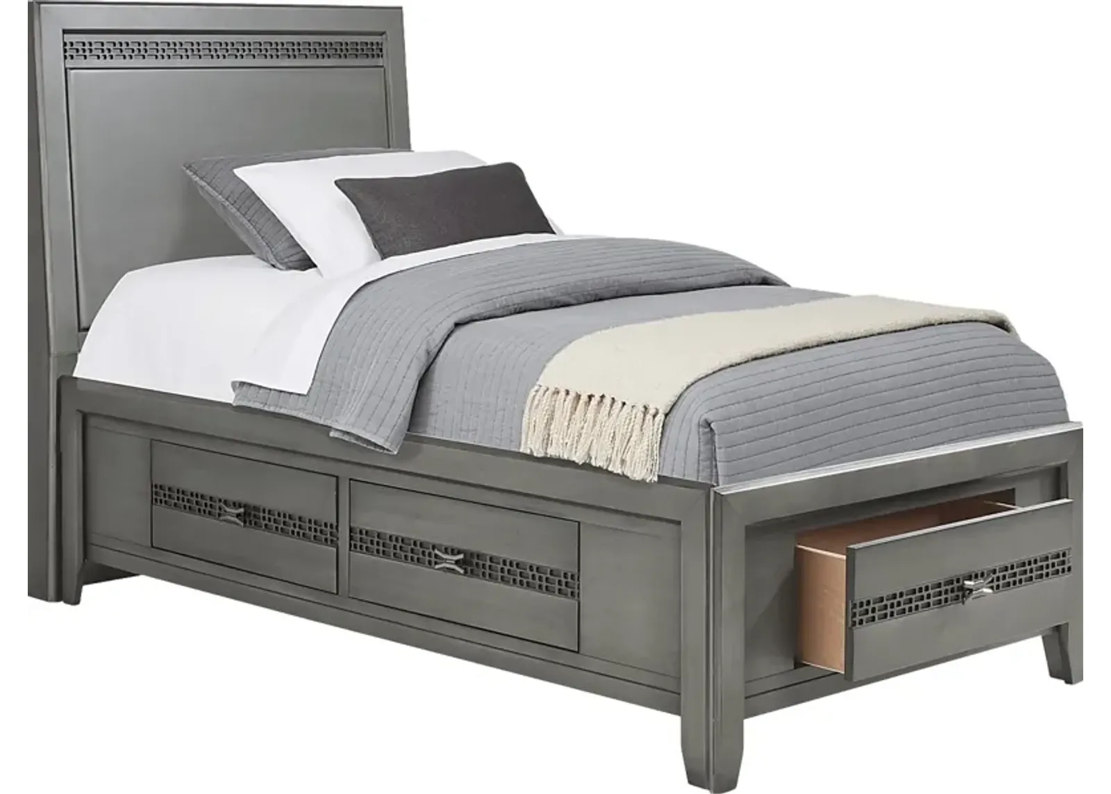 Kids Star Wars Carbonite Gray 3 Pc Twin Storage Bed