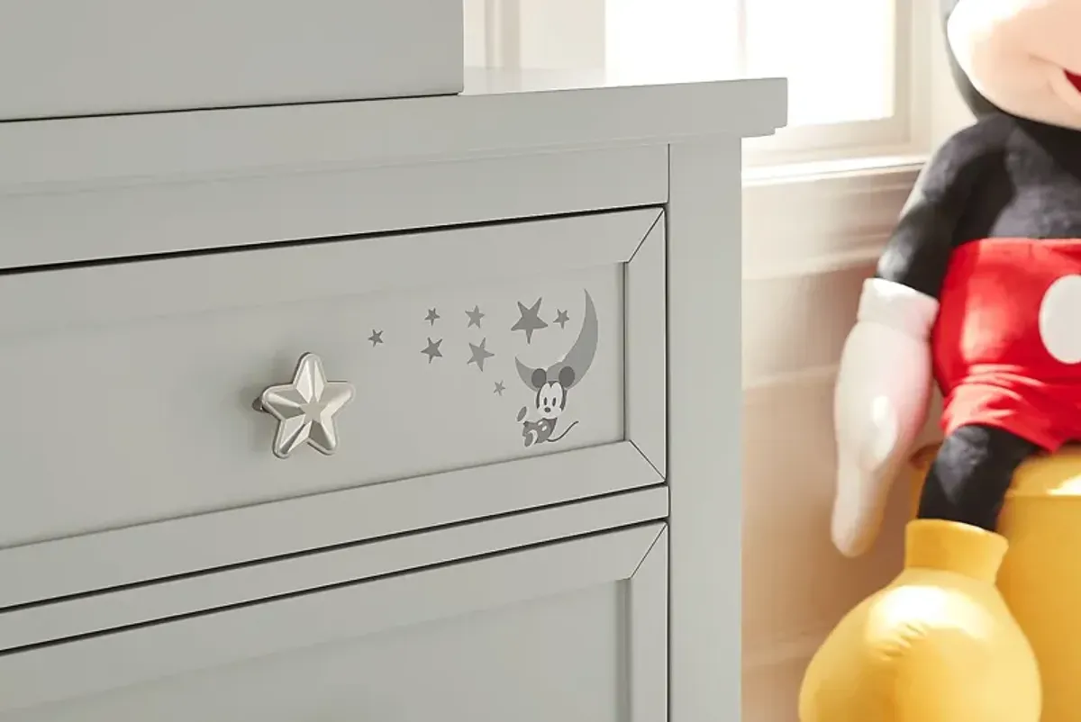 Disney Baby Starry Dreams with Mickey Mouse Gray Dresser