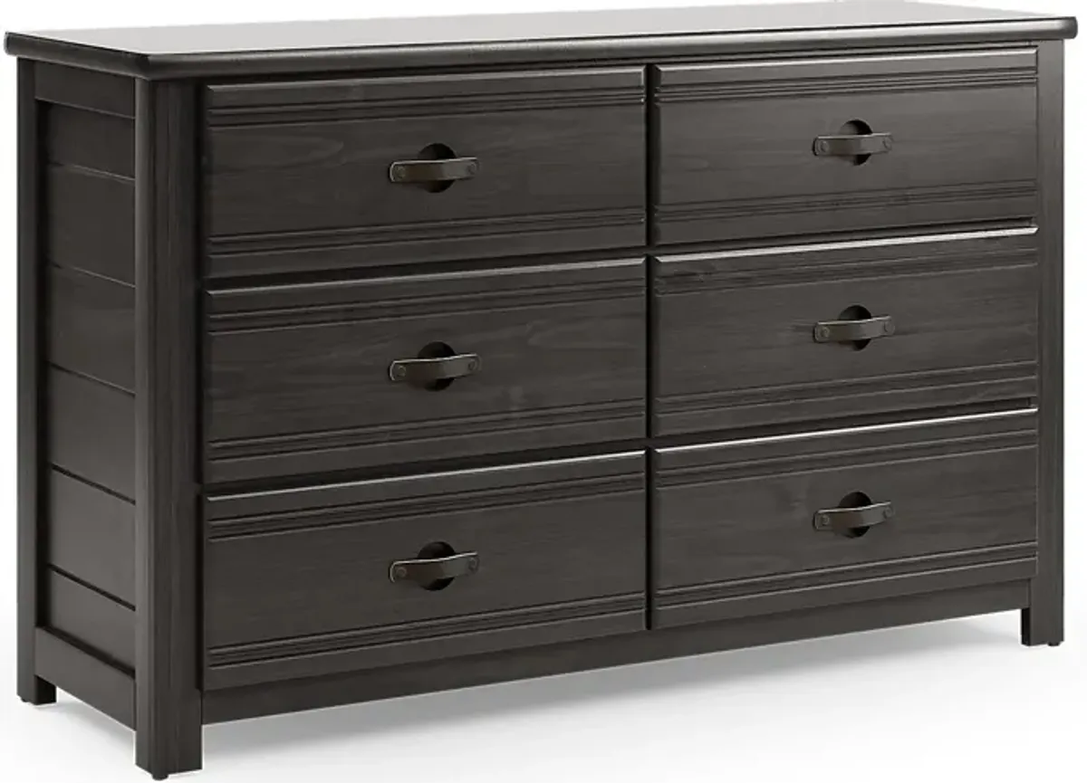 Kids Creekside 2.0 Charcoal 5 Pc Twin Panel Bedroom