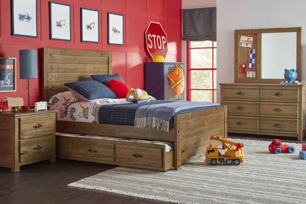 Kids Creekside 2.0 Chestnut Twin Panel Bedroom