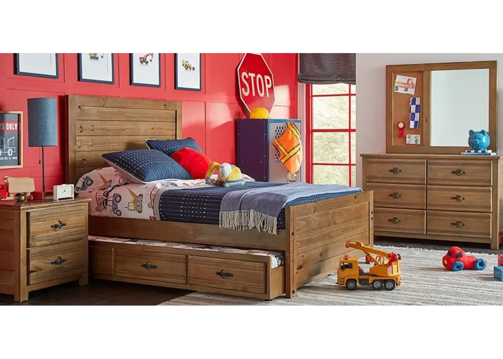 Kids Creekside 2.0 Chestnut 5 Pc Twin Panel Bedroom