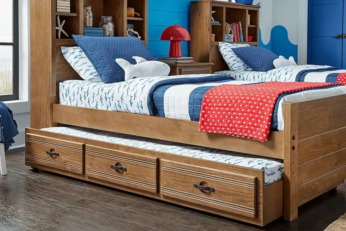 Kids Creekside 2.0 Chestnut 3 Pc Twin Bookcase Bed