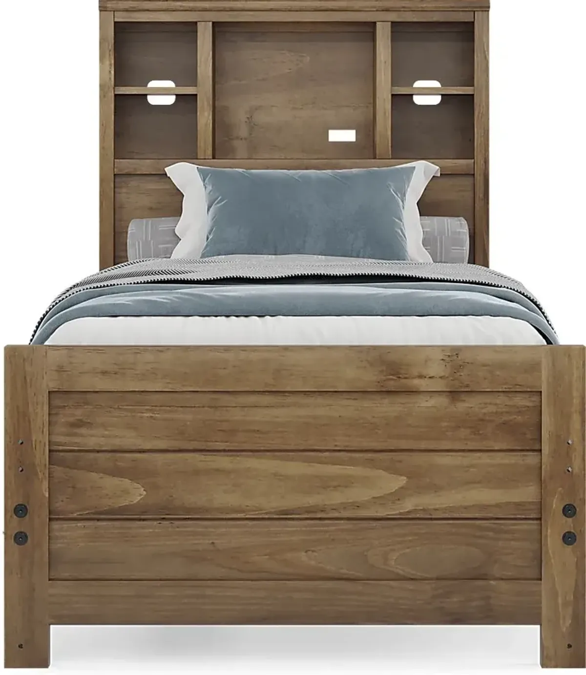 Kids Creekside 2.0 Chestnut 3 Pc Twin Bookcase Bed