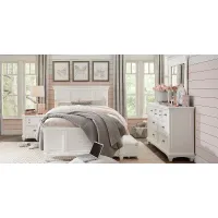 Kids Hilton Head White 5 Pc Full Panel Bedroom