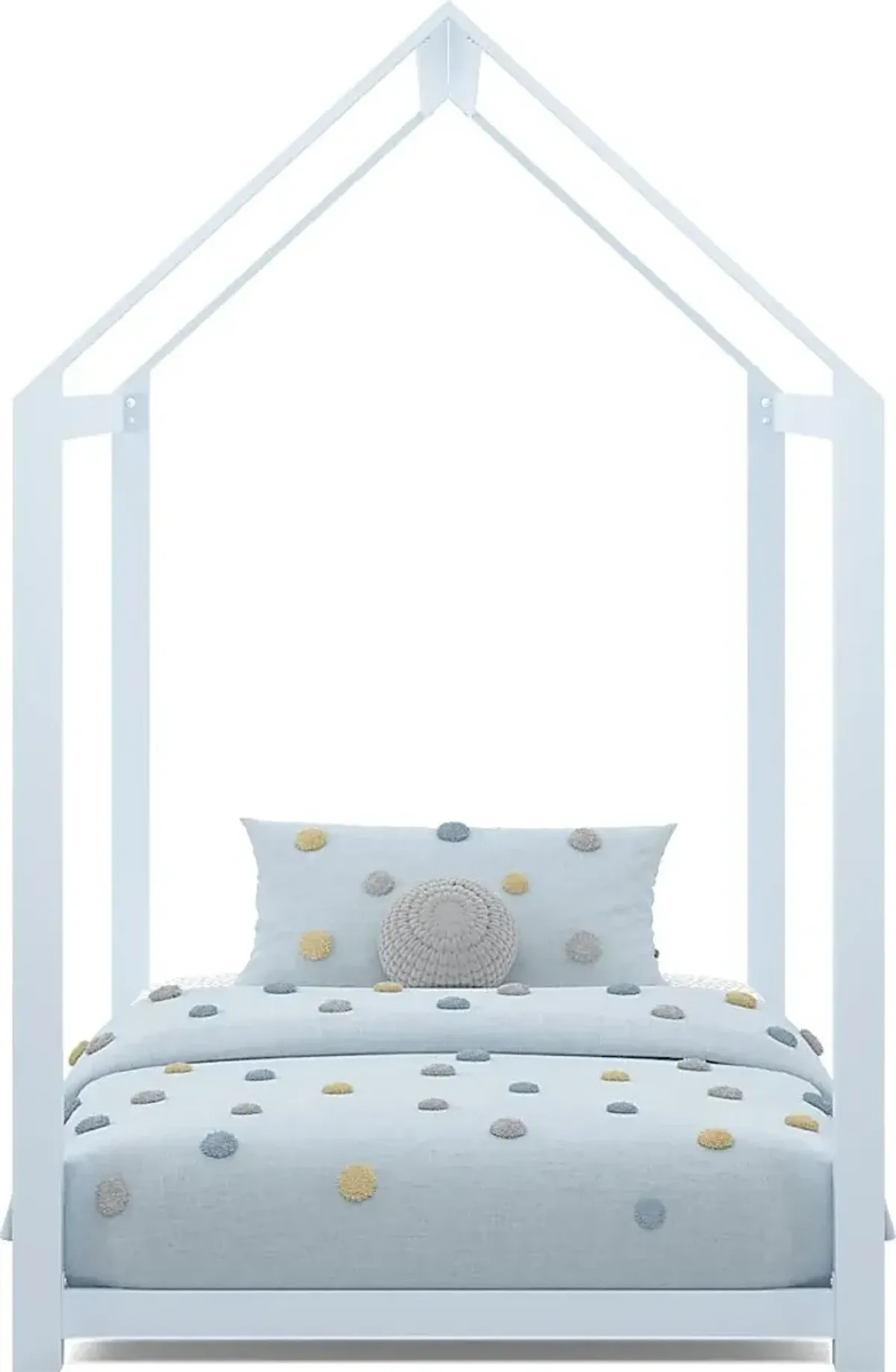 Kids Storybook Sky Blue Twin House Bed