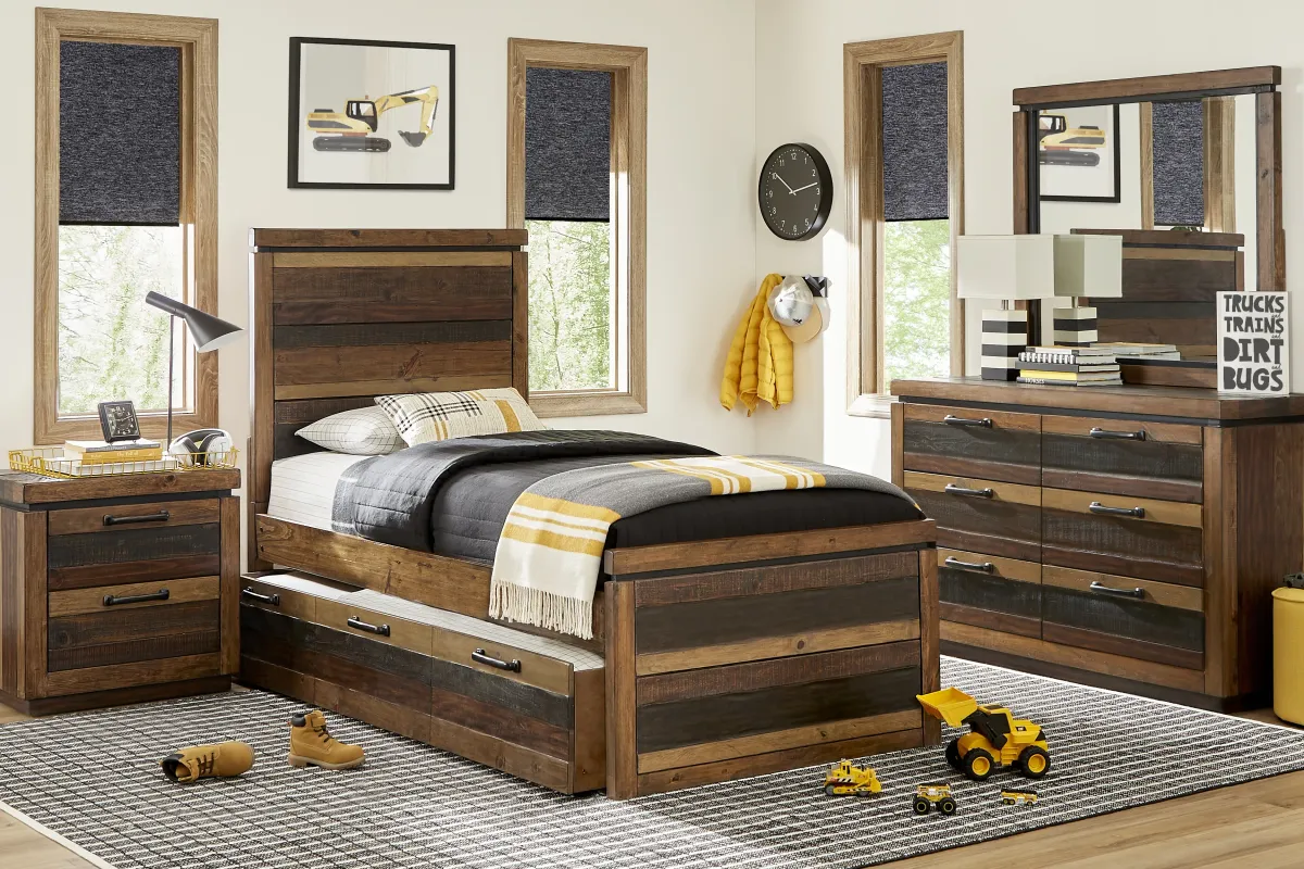 Kids Westover Hills Jr. Brown Twin Panel Bedroom