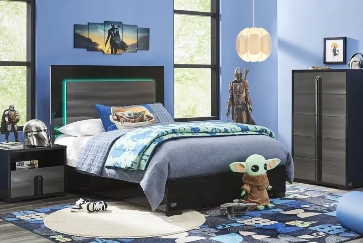 Star Wars Black Full Lighted Bedroom