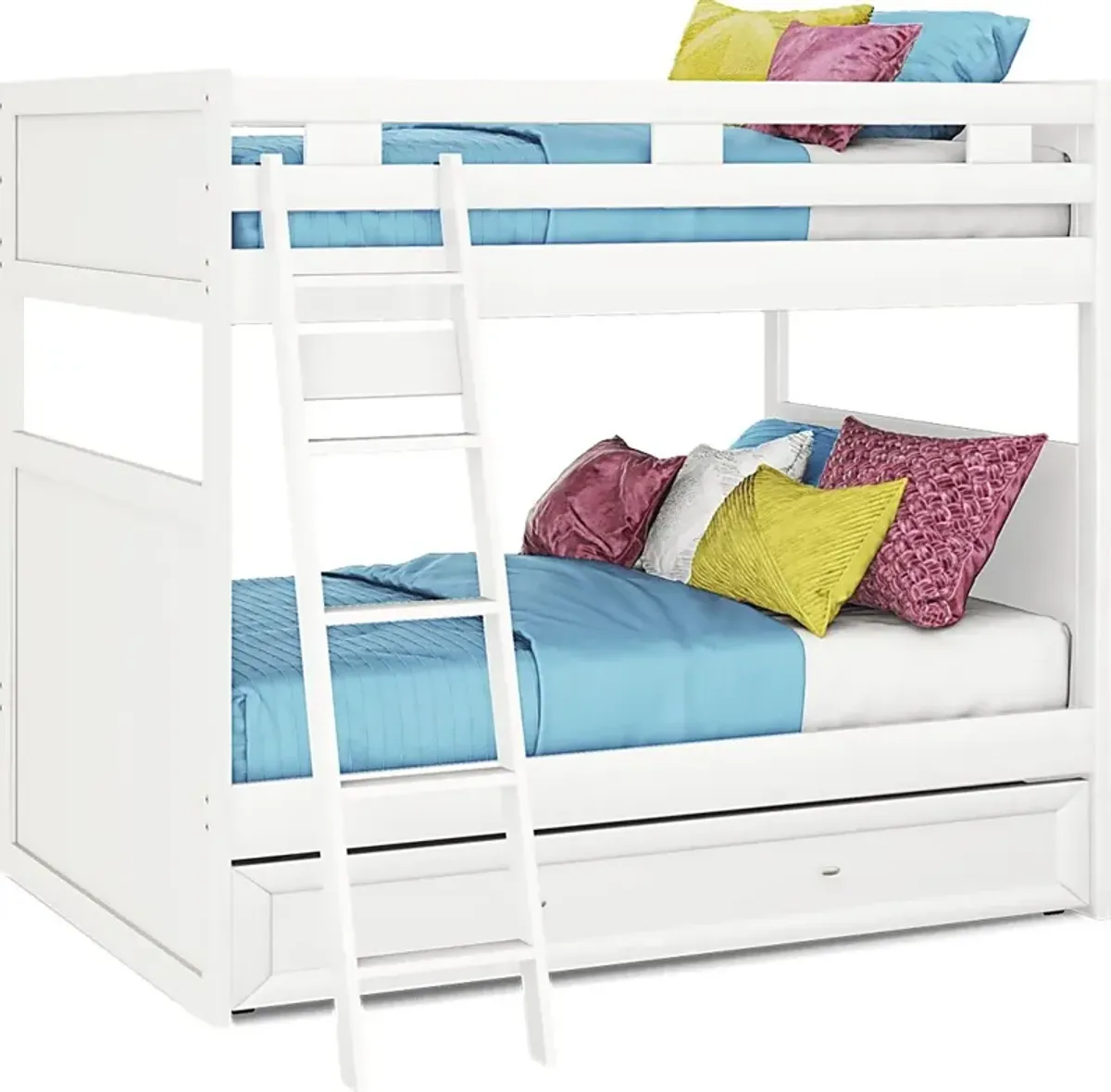 Ivy League 2.0 White Full/Full Bunk Bed