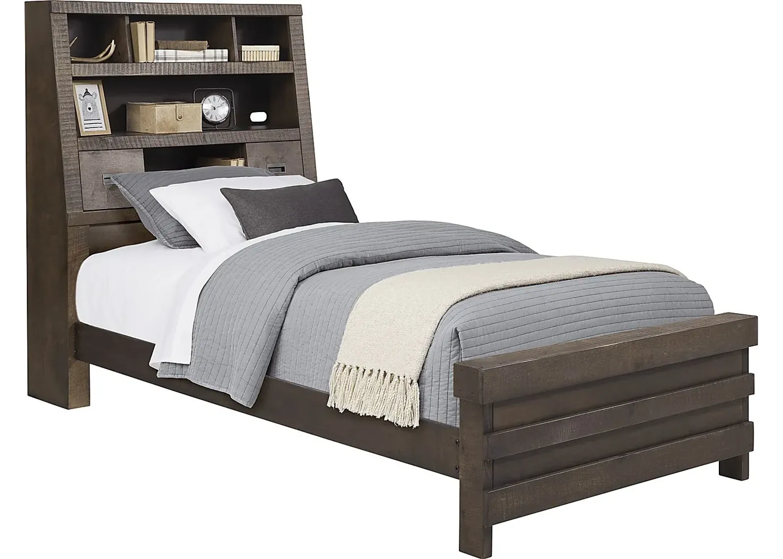 Kids Montana 2.0 Espresso 3 Pc Twin Bookcase Bed