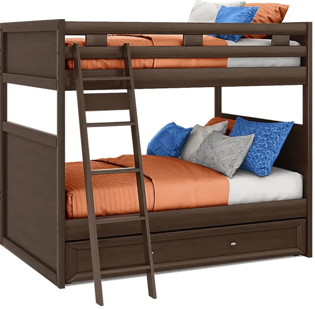 Ivy League 2.0 Walnut Full/Full Bunk Bed