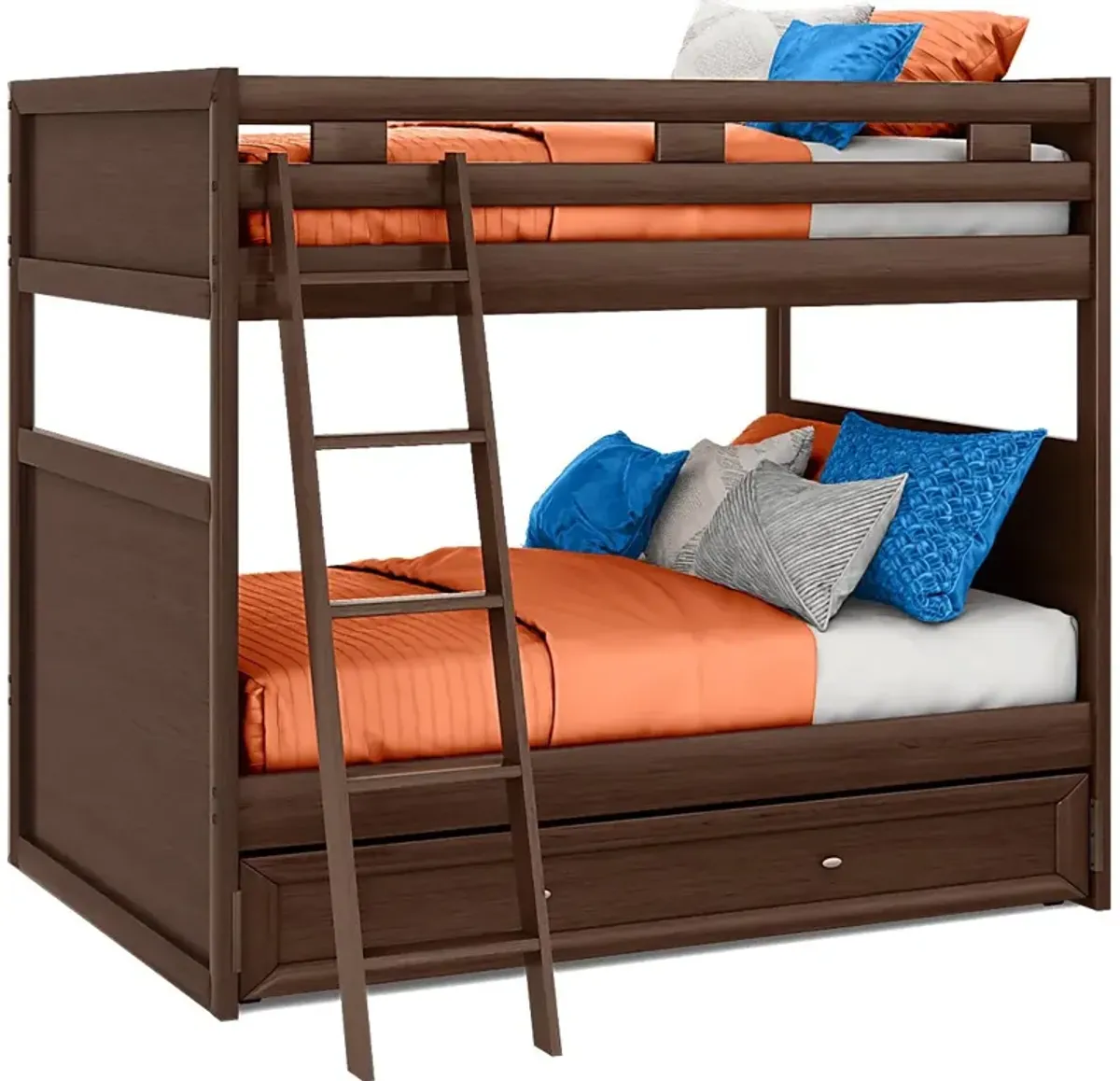 Ivy League 2.0 Walnut Full/Full Bunk Bed