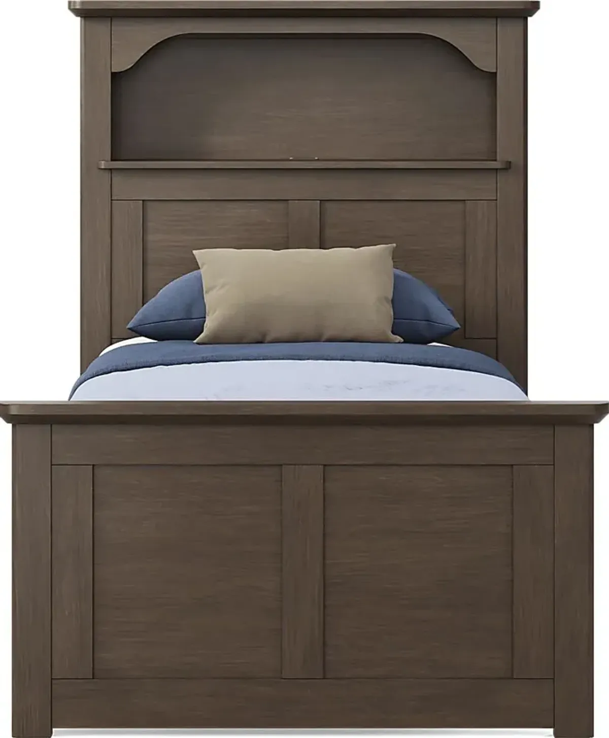 Kids South Bend Brown Cherry 3 Pc Twin Bookcase Bed