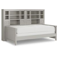 Kids Cottage Colors Gray 5 Pc Twin Bookcase Daybed